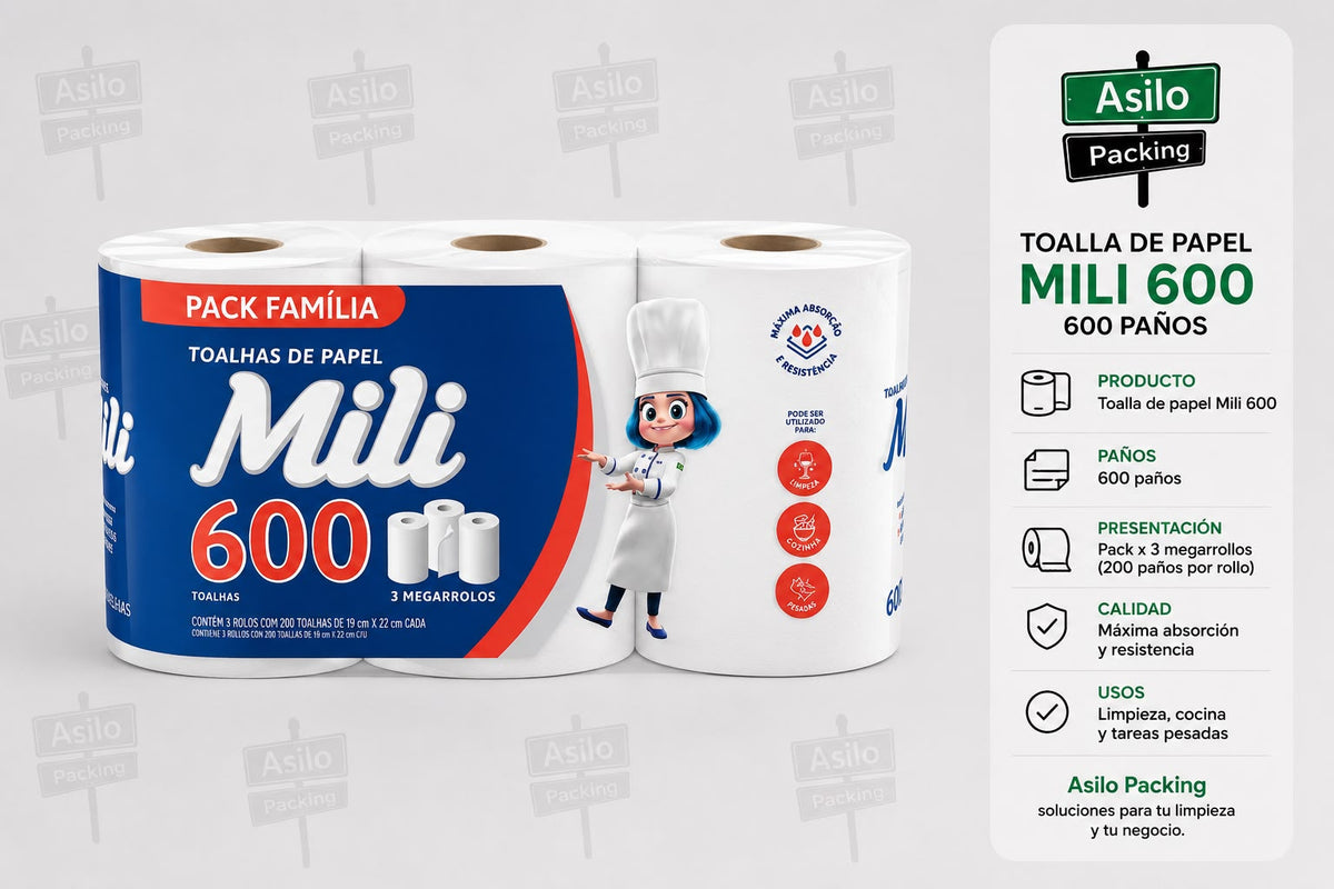 TOALLA MILI 600 PAÑOS