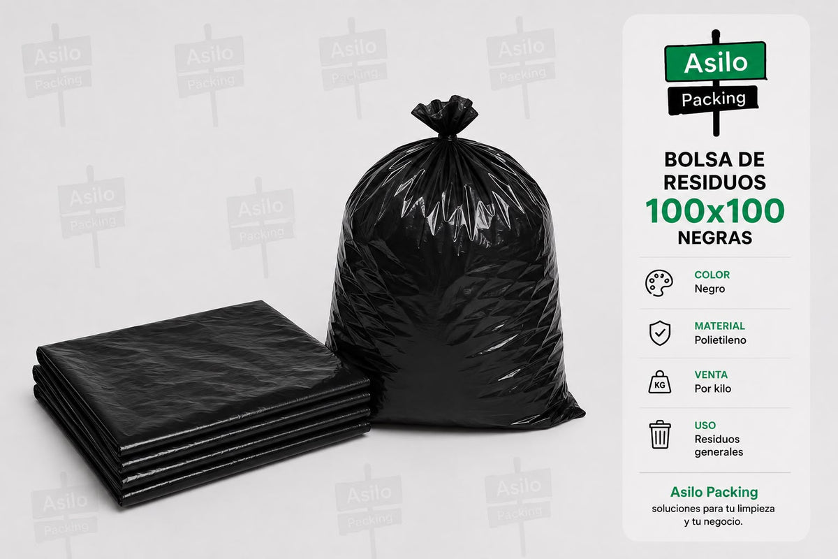 Bolsa de residuos 100X100 negra